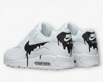Custom Nike Air Max 90 Sneakers | Hand-Painted Drip Design | Personalized Streetwear Shoes | Retro Gift
