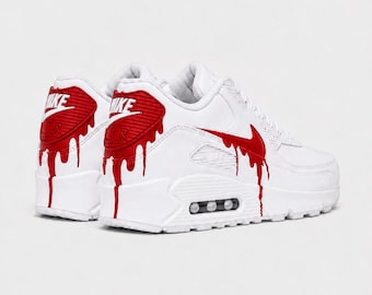 Custom Nike Air Max 90 Sneakers | Hand-Painted Drip Design | Personalized Streetwear Shoes | Retro Gift