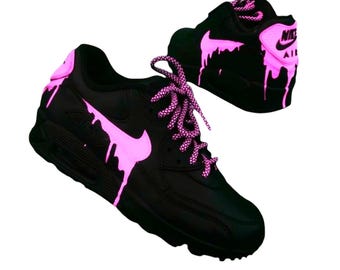 Custom Nike Air Max 90 Sneakers | Hand-Painted Drip Design | Personalized Streetwear Shoes | Retro Gift