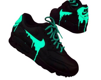 Custom Nike Air Max 90 Sneakers | Hand-Painted Drip Design | Personalized Streetwear Shoes | Retro Gift