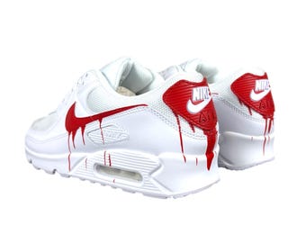 Custom Nike Air Max 90 Sneakers | Hand-Painted Drip Design | Personalized Streetwear Shoes | Retro Gift
