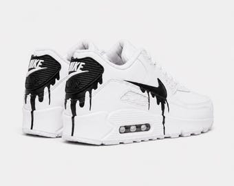 Custom Nike Air Max 90 Sneakers | Hand-Painted Drip Design | Personalized Streetwear Shoes | Retro Gift