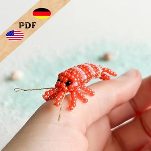 Mönster för räkpärlor (PDF), instruktioner för pärldjur (tyska), instruktioner för räkpärldjur (engelska), PLUS grunderna för nybörjare