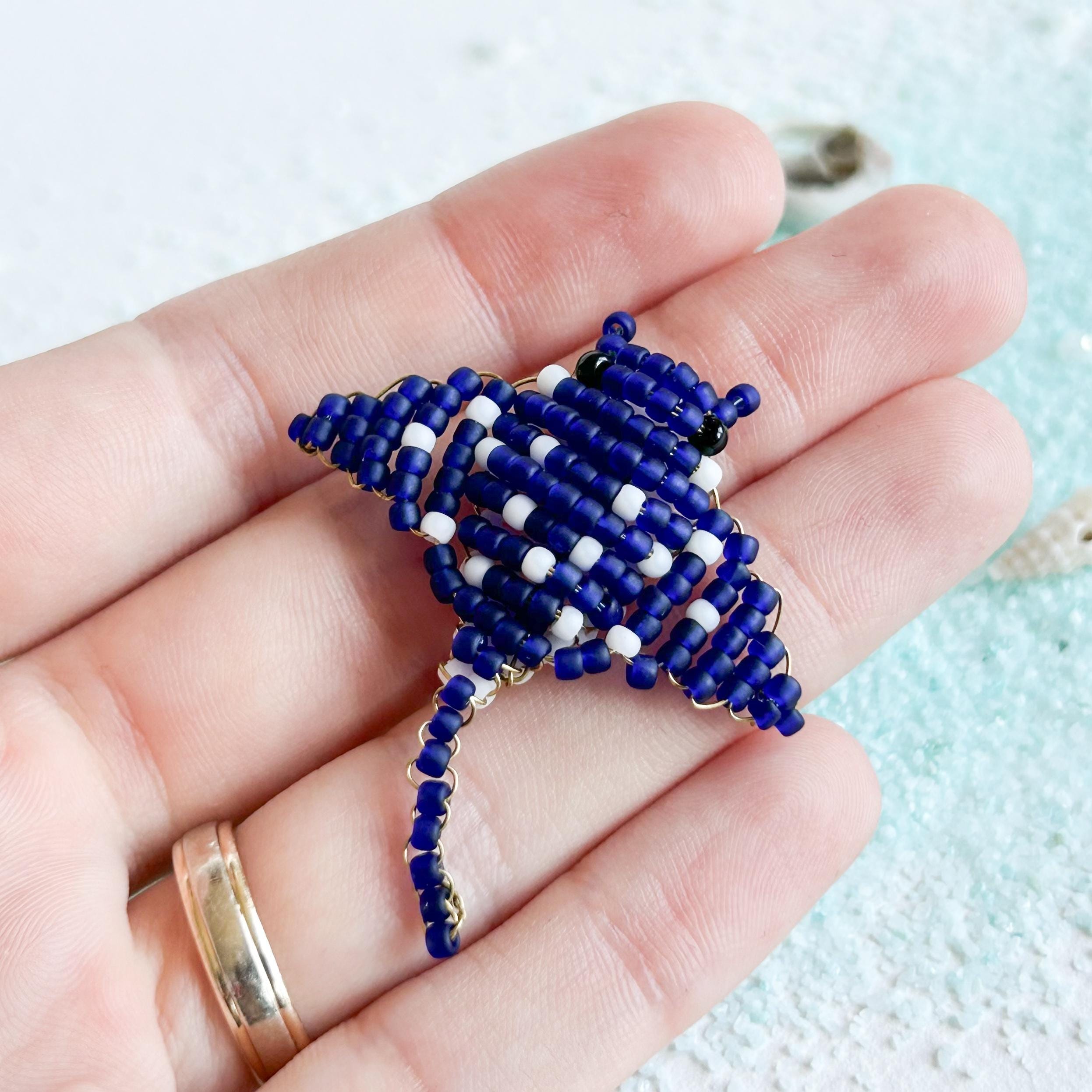 Manta Ray Pdf Bead Pattern, Stingray Beaded Animal Instructions in ...
