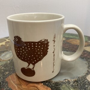 Vintage Taylor and Ng Brown Le Poulet Mug Large