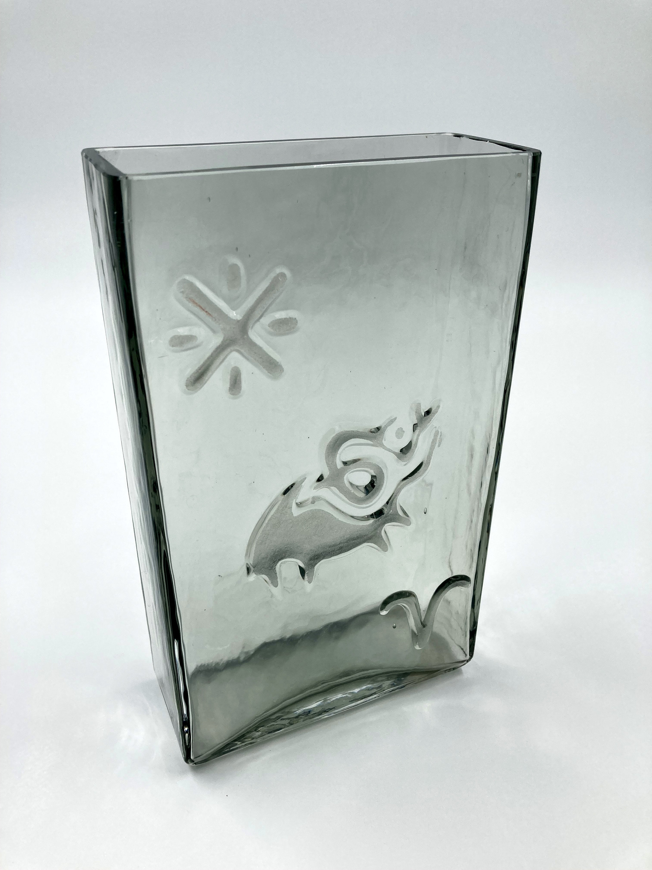 Flygsfors　フリグスフォス　アートグラス　アンティーク Vintage Flygsfors Vase - Etsy