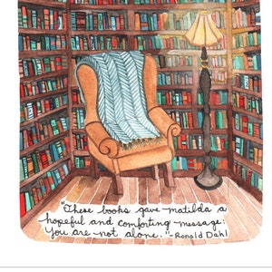 Citazione di Roald Dahl Incoraggiamento Biglietto vuoto - Matilda