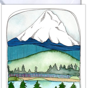 Cartão em branco - Mt Hood