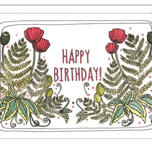 Geburtstagskarte - Blumengeburtstag