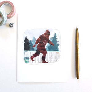 Big Foot Greeting Card Blank Card Everyday Card Funny Card Sasquatch Card Birthday Card Sasquatch Stationery Sasquatch image 2