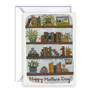 Tarjeta única para el Día de la Madre: Un abrazo literario para mamá