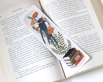 Blue Bird Illustrated Bookmark