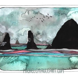 Oregon Coast Art Print - Cannon Beach