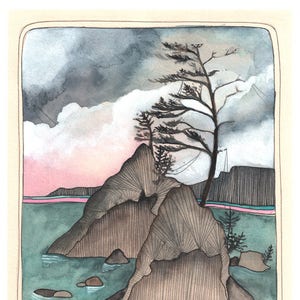 Oregon Coast Art Print - Three Graces