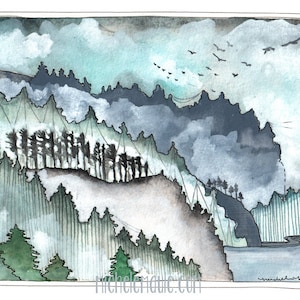 Cartoline del Pacifico nord-occidentale - Set di 3 cartoline del nord-ovest