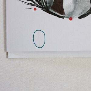 MISPRINT Chickadee Blank Greeting Card image 2