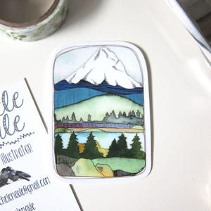 Oregon-Vinyl-Aufkleber - Mt Hood Aufkleber