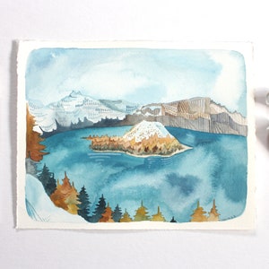 Original Oregon Painting - Crater Lake