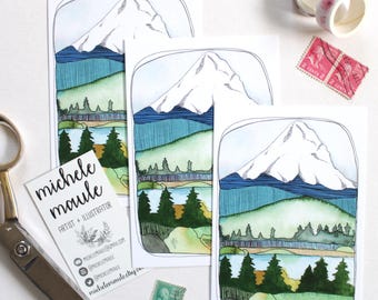 Mt Hood Magic: Collection of 3 Oregon Postcards