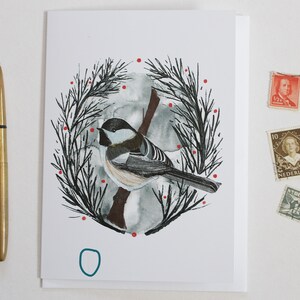 MISPRINT Chickadee Blank Greeting Card image 3