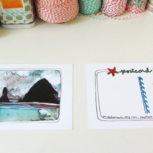 Set of Three Oregon Coast Postcards Cannon Beach image 3