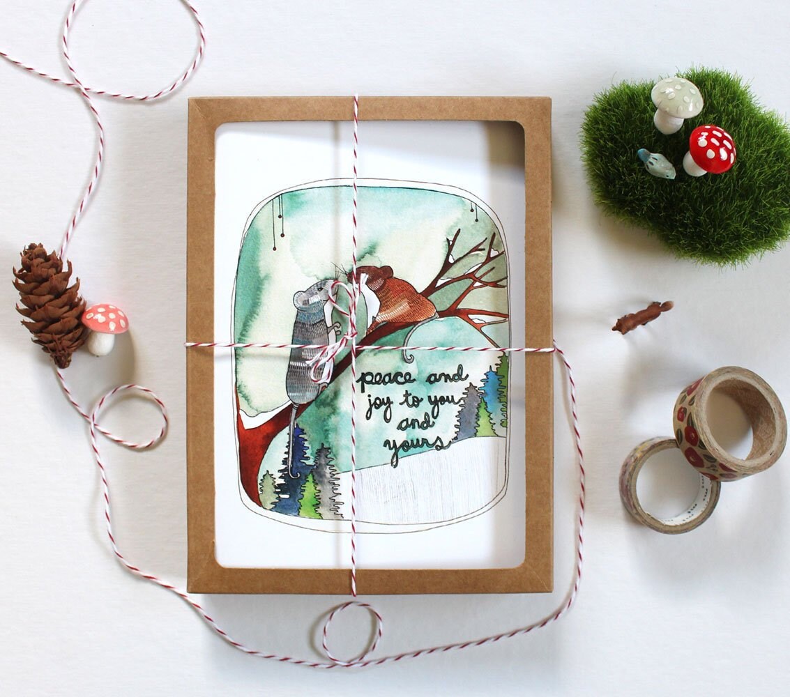 Holiday Card Box Set Set of Holiday Cards Set of Christmas Etsy