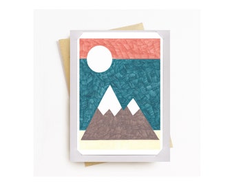 Opmerking kaart-Rainbow Mountain print