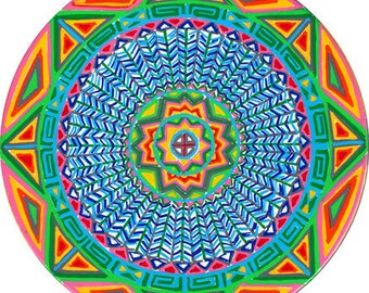 Sun Wheel Window Cling: Cosmic Circle Sunlight Catcher, Reusable Art