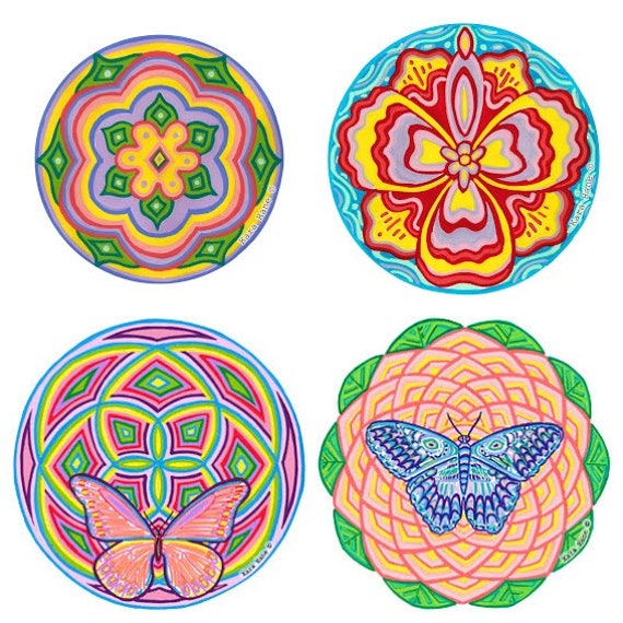6 Butterfly Butterflies Flowers 2/" Waterslide Ceramic Decals Xx
