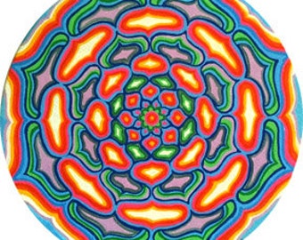 Cosmic Circle Window Cling: Mandala Art Sun Catcher, Car & Van Decor