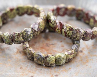 Dragon Blood Jasper "Dragon Scale" Bracelet