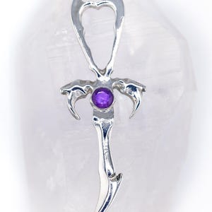 Amethyst 925 Silver Vampire Ankh - Mystery Control x Endless Night