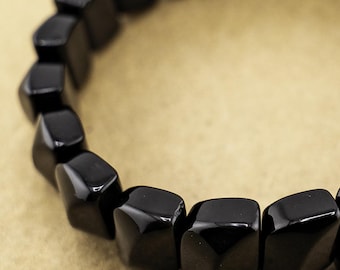 Black Obsidian Tooth Bracelet