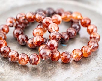 Vampire Quartz/ Red Fire Quartz Bracelet