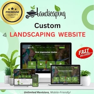 Custom Landscaping Service Website | SEO-Optimized, Mobile-Ready, No Monthly Fees, Full Ownership