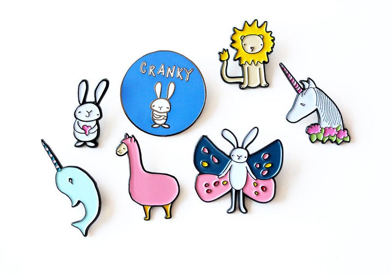 Love bunny enamel pin limited edition image 2