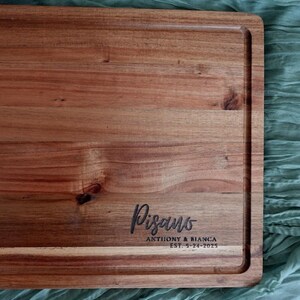 Custom Engraved Wooden Cutting Board