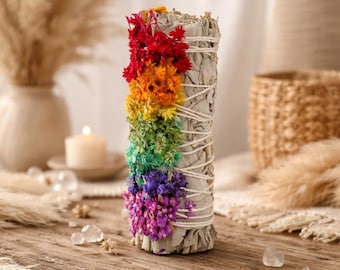 Paquete de purificación: salvia blanca y 7 chakras