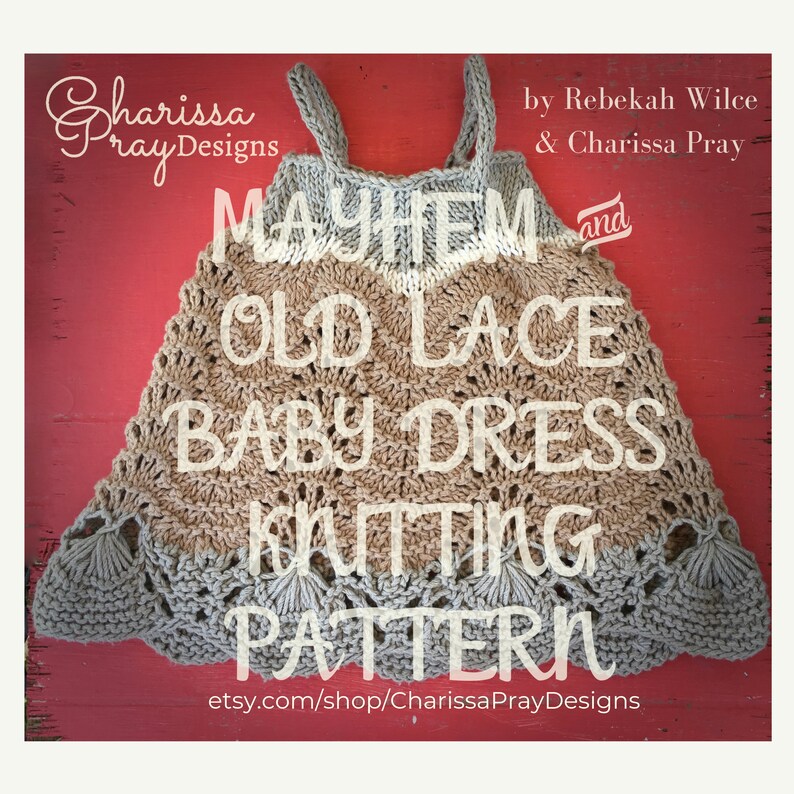 Knitted Lace Dress Pattern Infant and Toddler Sizes Instant Etsy