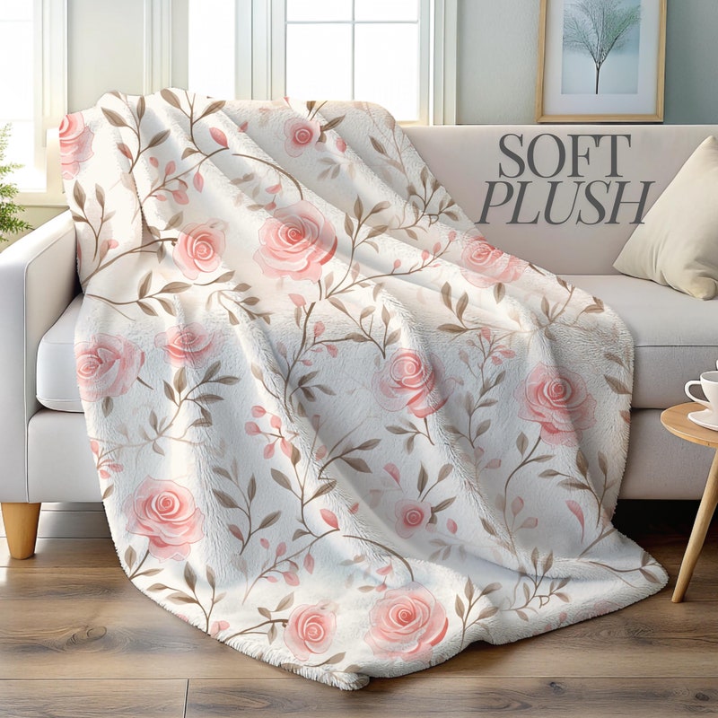 LILY ROSE THROW BLANKET