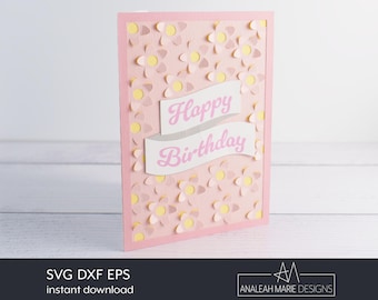 3D Daisy Birthday Card SVG: Daisy Pop Layered Paper Cut File 5x7in, Digital Download