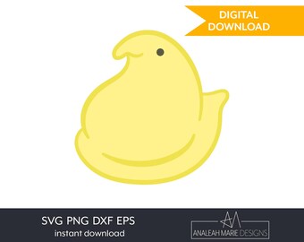 Marshmallow Küken SVG: Oster Candy Clipart (Digitaler Download)