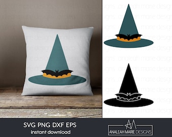 Witch Hat with Bat SVG: Halloween Craft Project (Digital Files)