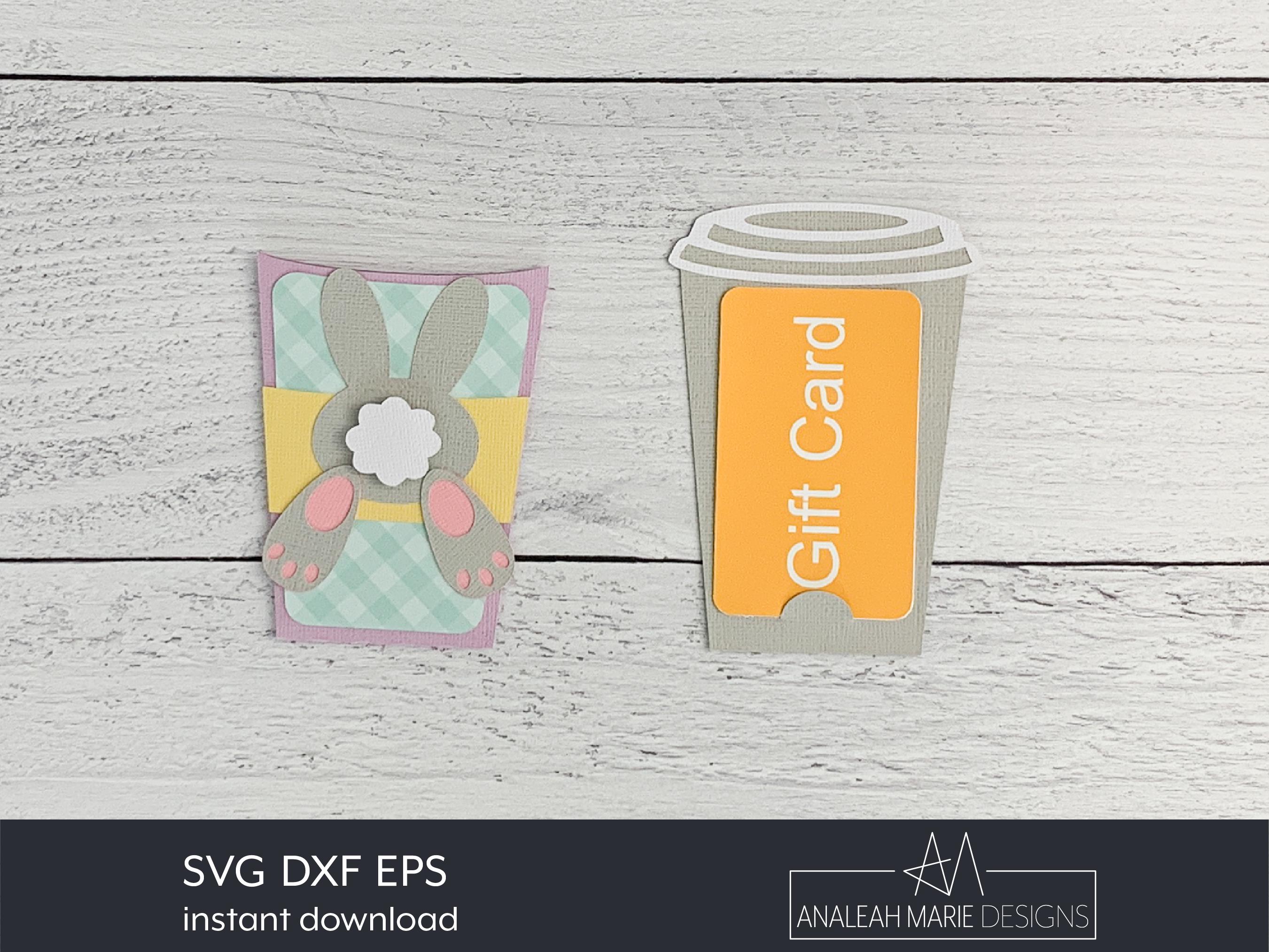 Easter Bunny Gift Card Holder SVG: DIY Paper Envelope (digital Download ...