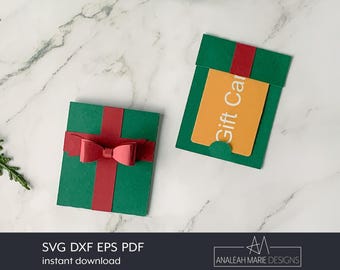 Present Gift Card Holder Envelope SVG: DIY Paper Cut File