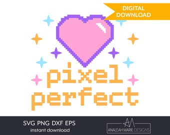 Pixel Heart Gamer SVG, Arquivos de Design (Download Digital)