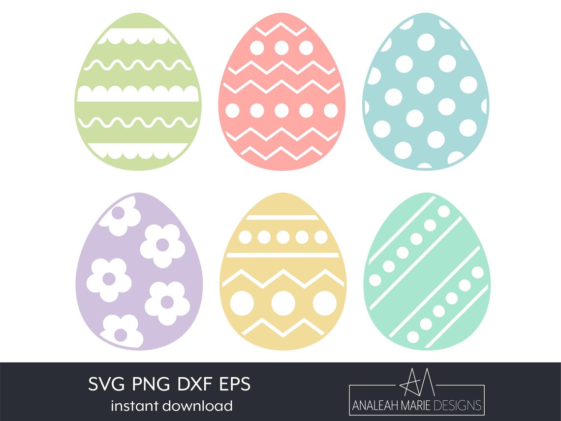 Easter Egg SVG Bundle, Decorative Cut Files (digital Download) - Etsy
