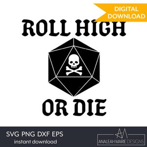 D20 Skull Dice SVG: Roll High or Die - Gamer Digital File