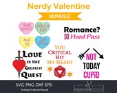 Nerdy Valentine SVG Bundle – Funny & Geeky Love Cut Files