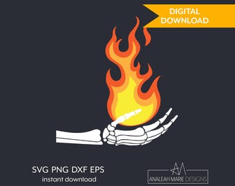 Mano de mago esqueleto SVG: Clipart de bola de fuego de fantasía